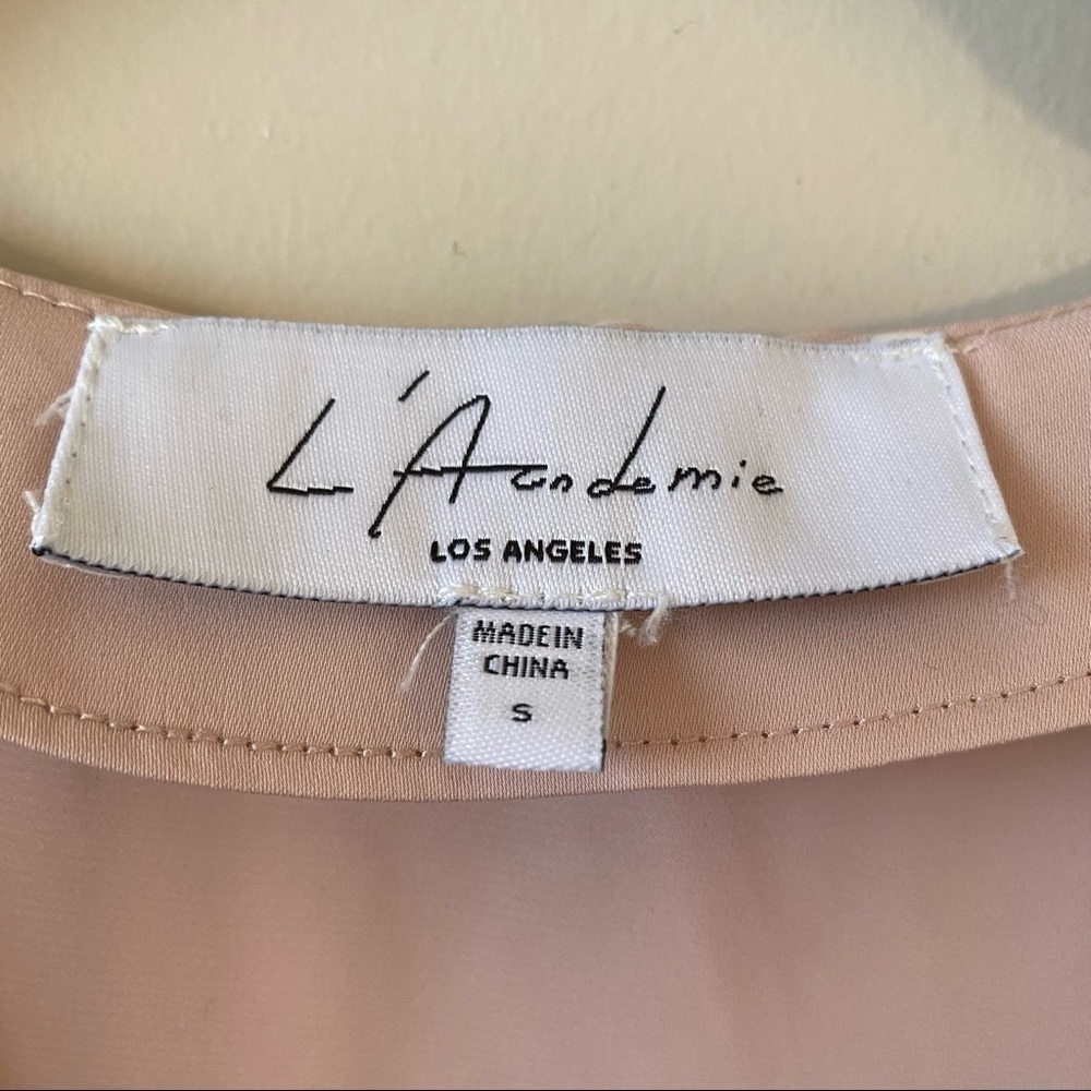 L’ACDAMIE -Ruffle Boho Tank in Rose Pink (Size:Small) - Picture 10 of 10